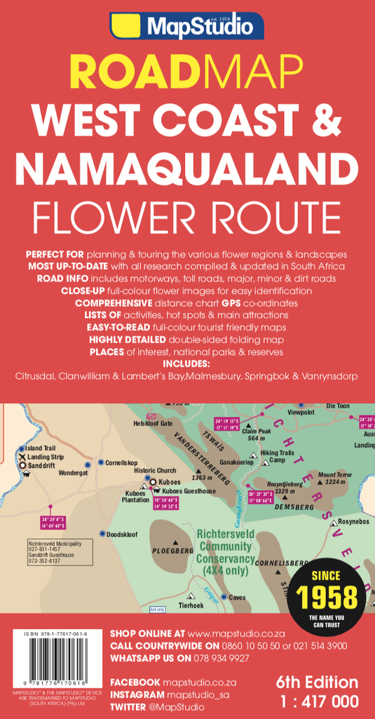 Road Map: West Coast &amp; Namaqualand Flower Route