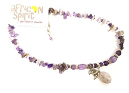 [ROSH-PEN] African Spirit necklace - Amethyst