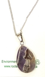 [ROC-PEN] Amethyst Teardrop Necklace